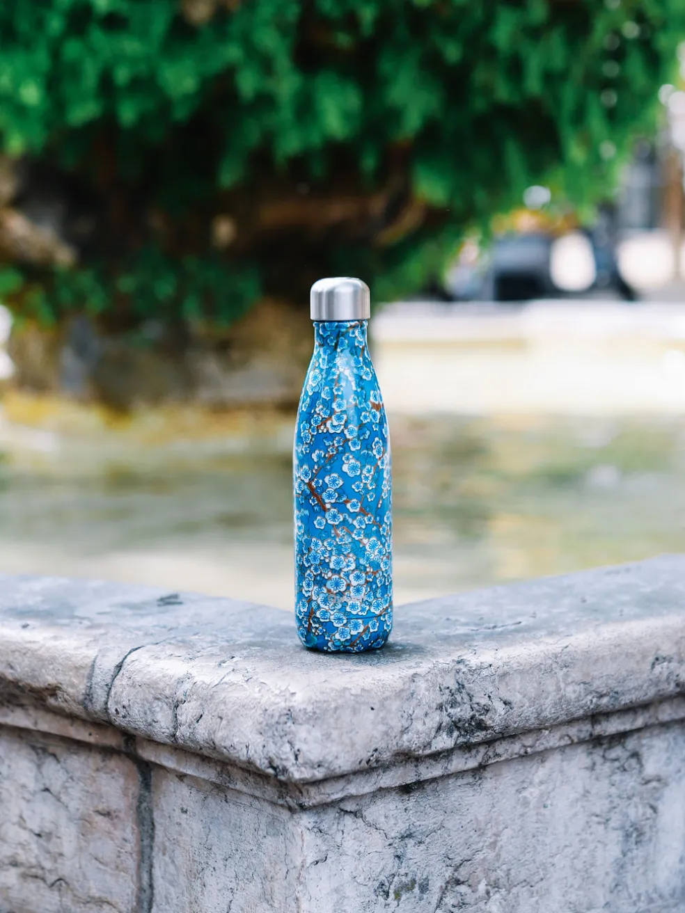 Bouteille isotherme - Originals Flowers Bleu
