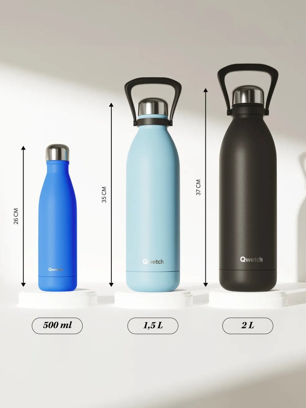 Bouteille isotherme - Titan Matt Bleu Marine