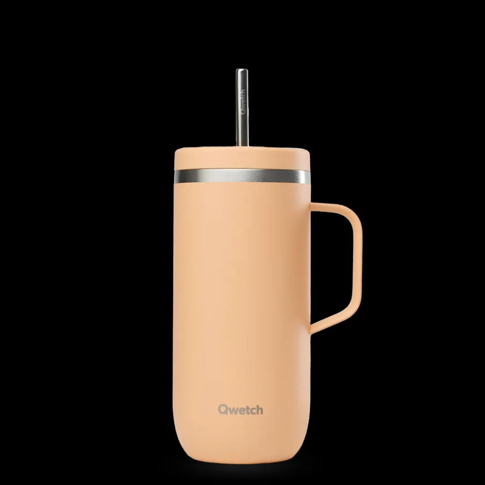 Cold Cup isotherme avec Anse - Pastel Abricot