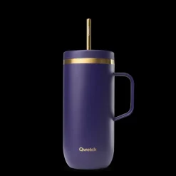 Cold Cup isotherme avec Anse - Violet obscur u0026 Or