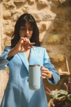 Cold Cup isotherme avec Anse - Pastel Bleu