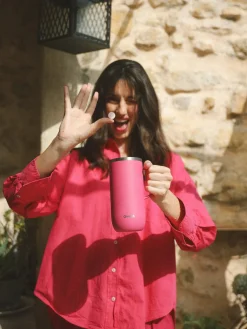 Cold Cup isotherme avec Anse - Pop Magenta