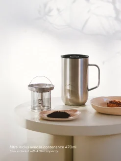 Mug Tisanière isotherme - Inox