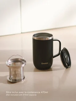 Mug Tisanière isotherme - Matt Noir