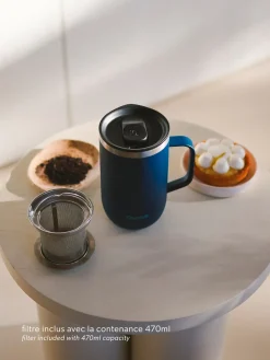 Mug Tisanière isotherme - Matt Marine