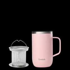 Mug Tisanière isotherme - Pastel Rose